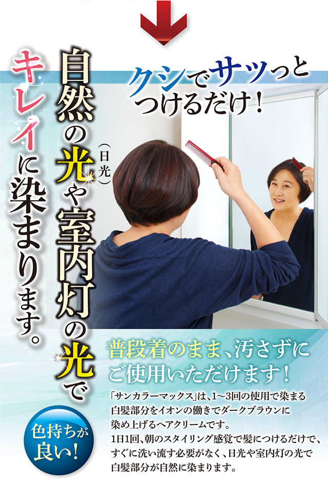 白髪染め サンカラーマックス | 初回限定2本半額 ｜ ケンコー公式